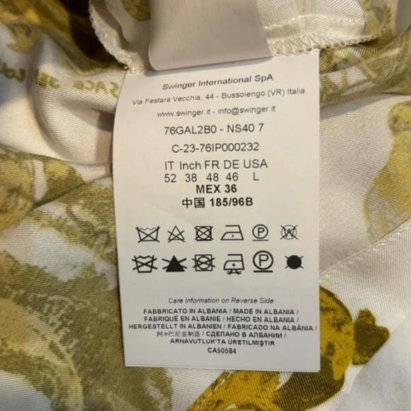 Versace Gold hibiscus vescoca shirt - Picture 7 of 8